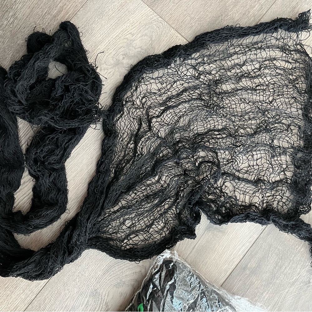 5 for $10 - NWT black cheesecloth netting
